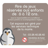 Panneau aire de jeux - forme baleine (Copie)