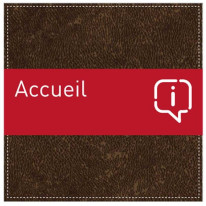 Plaque de Porte Accueil - H110 x L110 mm - Gamme B