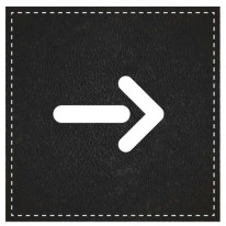 Plaque de Porte Flèche à droite - H110 x L110 mm -