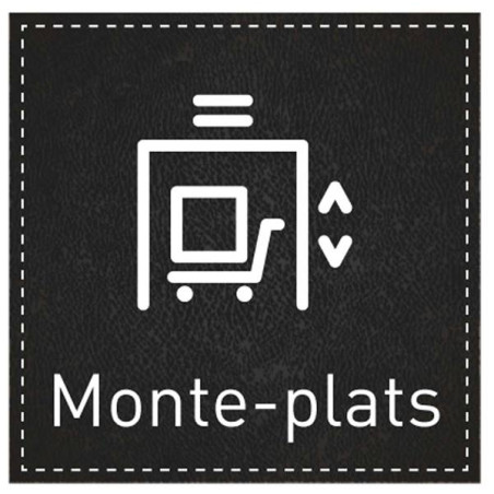 Plaque de Porte Monte-plats - H110 x L110 mm - Gam