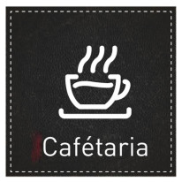 Plaque de Porte Cafétaria - H110 x L110 mm - Gamme