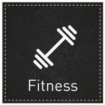Plaque de Porte Fitness - H110 x L110 mm - Gamme B