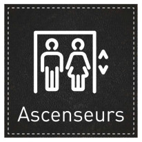 Plaque de Porte Ascenseurs - H110 x L110 mm - Gamm