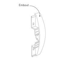 Embout pour pare choc - PVC antibactérien