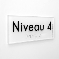 Plaque de Porte Pop Art® en plexi - Niveau 4 - Rel