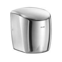 Sèche-main à air pulsé en inox satiné