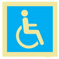 Panneau photoluminescent symbole PMR - PVC Classe 