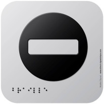 Pictogramme Alu avec relief Sens Interdit