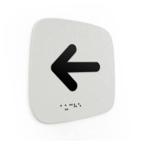Plaque de porte Touchy® Square - Flèche gauche - 1