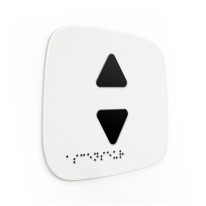 Plaque de porte Touchy® Square - Ascenseur - 120 x