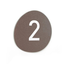 Signalétique Touchy® Disk - Numéro 2 - Diamètre Ø1