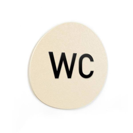 Signalétique Touchy® Disk - WC - Diamètre Ø120 mm 