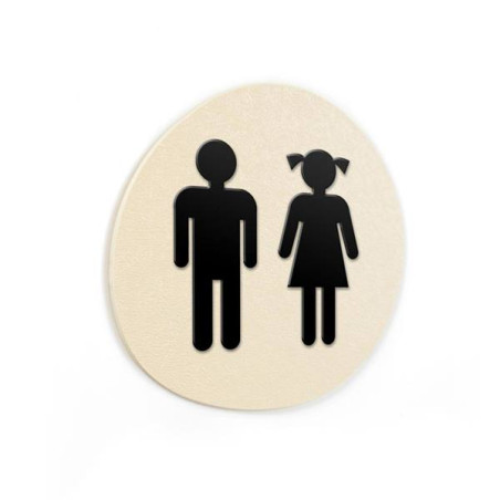 Signalétique Touchy® Disk - Picto WC Enfants - Dia