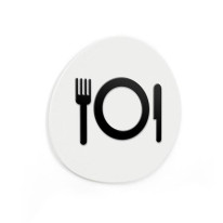 Signalétique Touchy® Disk - Picto Salle à manger -