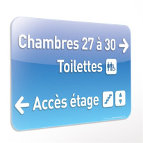 Panneau directionnel avec texte en Relief Dir´Icon