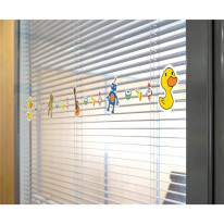 Adhésif de vitre - Motif jouets d'enfant - Longueu