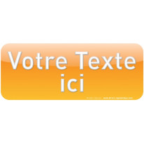 Plaque de porte Relief´Icone® - Texte Personnalisé