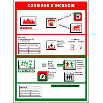 Consignes en cas de feu ou d´évacuation d´urgence
