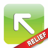 Plaque de porte Relief´Icone® Dimension H120 x L12