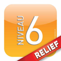 Plaque d´étage - Niveau 6 - Relief´Icone® Dimensio