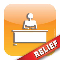 Plaque de porte Relief´Icone® Dimension H120 x L12