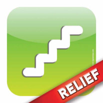 Plaque de porte Relief´Icone® Dimension H120 x L12