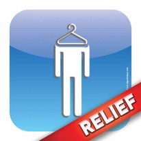 Plaque de porte Relief´Icone® Dimension H120 x L12