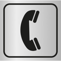 Picto gravé Téléphone  - Gamme Métal