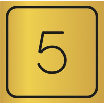 Picto gravé Etage 5 - Gamme Métal