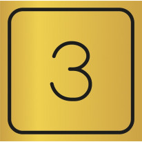 Picto gravé Etage 3 - Gamme Métal