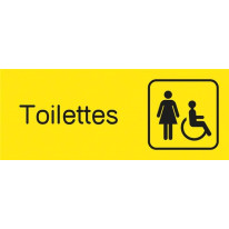 Plaquette gravée Toilettes handicapés femmes - Gam