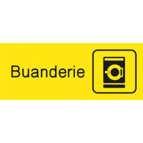 Plaquette gravée Buanderie - Gamme Couleur