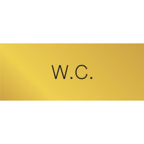 Signalétique gravée W.C. - Gamme Métal