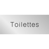 Signalétique gravée Toilettes - Gamme Métal