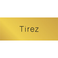 Signalétique gravée Tirez - Gamme Métal