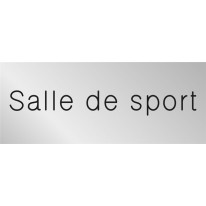 Signalétique gravée Salle de sport - Gamme Métal