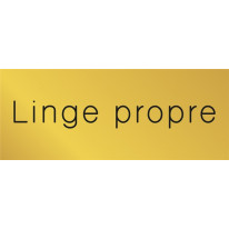 Signalétique gravée Linge propre - Gamme Métal