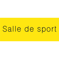 Signalétique gravée Salle de sport - Gamme Couleur