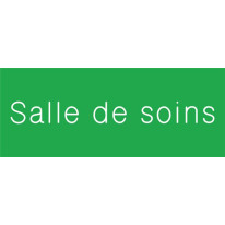 Signalétique gravée Salle de soins - Gamme Couleu