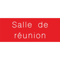 Signalétique gravée Salle de réunion  - Gamme Coul