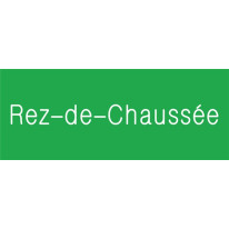 Signalétique gravée Rez-de-Chaussée - Gamme Couleu