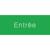 Signalétique gravée Entrée - Gamme Couleur