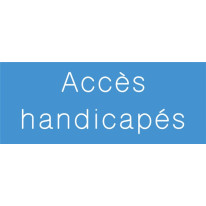 Signalétique gravée Accès Handicapés - Gamme Coule
