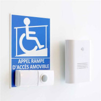 Kit Panneau Appel Rampe d´Accès avec Sonnette inté