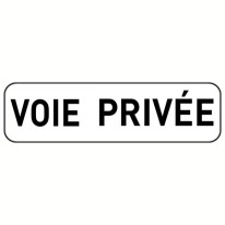 Panonceau Voie Privée - M9z pour panneau d´interdi