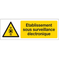 Panneau Etablissement Sous Surveillance Electroniq