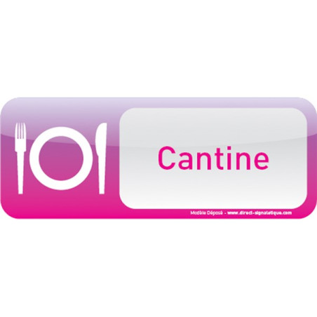 Plaque de porte Cantine Text´icone®