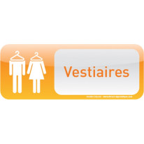 Plaque de porte Vestiaires Text´icone®