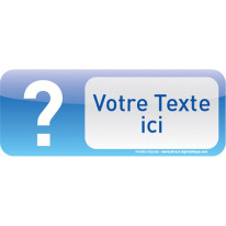 Plaque de porte Text´Icone® - Personnalisée