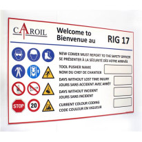 Panneaux d´affichage de record sans accident - Feu